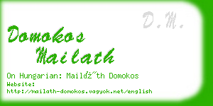 domokos mailath business card